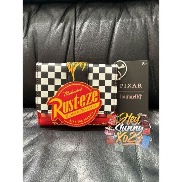 Loungefly Disney Pixar Cars Lightning McQueen Rust-eze Wallet - Picture 1 of 6